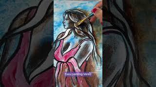 How to paint Abstract figurative art #paintingtutorial #howtopaint #acrylicpaint #painting