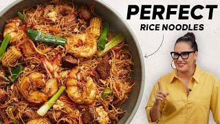 Cook Rice Noodles Like A Pro  Singapore Noodles  Marions Kitchen