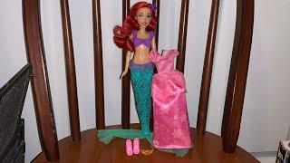 Mattel 2023 Disney Princess Mermaid to Princess Ariel unboxing and review