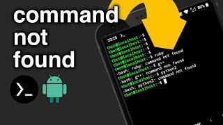 command-not-found error fixed  Termux