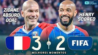 INÉDITO AOS 51 ANOS ZIDANE E HENRY VOLTAM A VESTIR A CAMISA DA FRANÇA E APRONTAM COM GOLS ABSURDOS