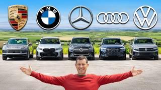 【ドイツSUV徹底比較！】メルセデス ベンツ GLE vs アウディ Q7 vs BMW X5 vs ポルシェ カイエン vs VW トゥアレグ