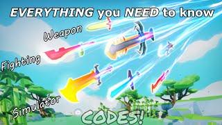 Roblox Weapon Fighting Simulator Codes & Tutorial - EVERYTHING you NEED to know.. FOR NOW Update 2