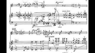 Luigi Dallapiccola - Due Studi for Violin and Piano 1946-47 Score-Video