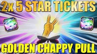 GOLD CHAPPY PULL 2x 5 STAR TICKET SUMMONS  Bleach Brave Souls