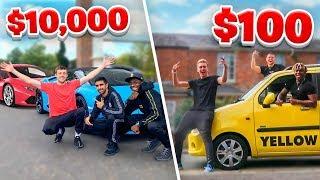 SIDEMEN $10000 VS $100 ROAD TRIP