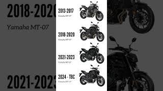 Wich Yamaha MT-07 Mark model do you like the most? #yamaha #mt07 #bike # #motorcycle #shorts