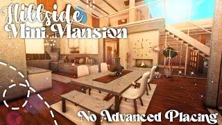 No Advanced Placing Hillside Minimalist Mini Mansion I Bloxburg Speedbuild and Tour - iTapixca