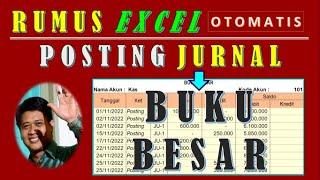 CARA POSTING KE BUKU BESAR - OTOMATIS MENGGUNAKAN RUMUS EXCEL