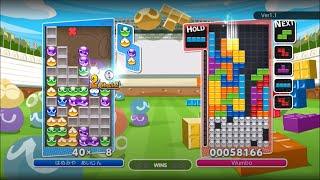 Slight Disadvantage Grand Master Puyo vs Grand Master Tetris