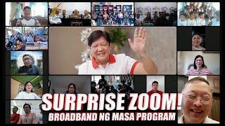 Surprise Zoom Broadband ng Masa Program  Bongbong Marcos