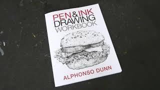 book flip Pen and Ink Drawing Workbook by Alphonso Dunn