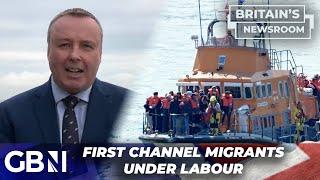 Migrant CRISIS  Starmers first small boat arrives kicking off TOUGH summer for Labour