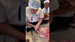 Best Chef school - Learn How to cut meat #cuttingmachine #meat #pork