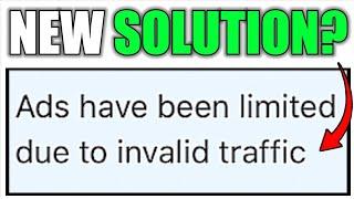 NEW LIMITED ADS FROM YOUTUBE INVALID TRAFFIC SOLUTION? 2024