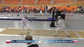 2023 1448 T64 12 F E Individual Plovdiv BUL ZCH YELLOW SICA GBR vs SWATOWSKA WENGLARCZYK POL