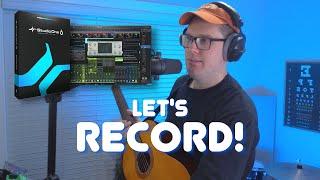 Recording Your First Song with Presonus Studio One  Absolute Beginner Tutorial