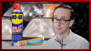 Headlight Restoration with WD-40 & Toothpaste  HACKS TESTED