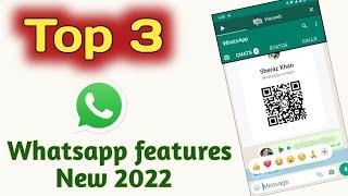 Top 3 Whatsapp New Features 2022  Whatsapp New settings update