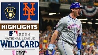 Milwaukee Brewers vs New York Mets Game 3 Full Highlights  NL Wild Card  1032024