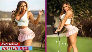 Meet Caitlin Rice who breaks every golf course rule with her daring outfits