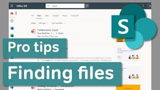 Microsoft SharePoint  Finding Files in SharePoint and OneDrive - Pro Tips