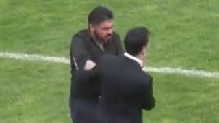 Гаттузо дал пощечину своему помощнику Gennaro Gattuso Slaps His Assistant