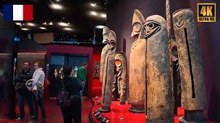 Inside Quai Branly Museum in Paris 4K