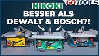 Preis- und Leistungssieger HIKOKI? Wars das mit BOSCH und DeWalt? Tischkreissägen im Test Verlosung