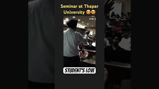 Seminar at Thapar University