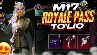  M17 ROYALE PASS TOLIQ  1-RPdan 50-RPgacha  RP YASHIK  YANGI VERTALYOT