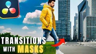 How to Mask in Davinci Resolve 19 FREE  Masking Transition Tutorial