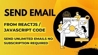 How to send email from ReactJS  Javascript  Send Unlimited Email  Buggy Coder