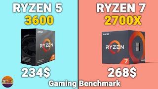 Ryzen 5 3600 Vs. Ryzen 7 2700X  1080p and 1440p Gaming Benchmarks