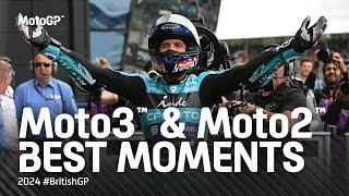 Moto3™ & Moto2™ Best Moments   2024 #BritishGP