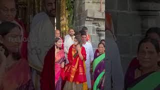 Actress Sreeleela Near Tirumala Mahadwaram