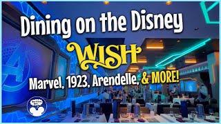 Disney Cruise Dining EVERYTHING WE ATE aboard the WISH