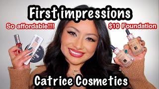 FIRST IMPRESSION TRYING CATRICE COSMETICS  HD LIQUID COVERAGE FOUNDATION