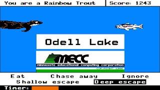 Odell Lake - longplay gameplay - MECC 1986 - Apple II - edutainment educational eco sim game