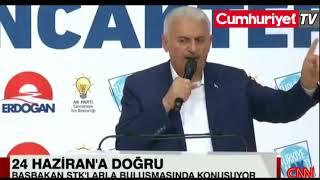 Başbakan Binali Yıldırımın yanında vatandaşlardan Sancaktepe Belediye Başkanı İsmail Erdeme Tepki