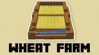How to Build a EASY Wheat Farm in Minecraft