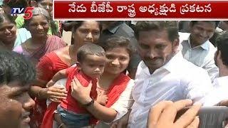 YS Jagans Padayatra Completes 1800 Km  Jagan Padayatra in Krishna Dist  TV5 News