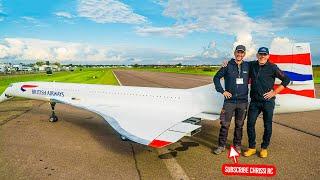 WORLDS LARGEST RC MODEL 149KG 10METERS CONCORDE WITH 4x JET TURBINES