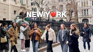 4KNYC WalkSpring in New York City Wall Street Oculus & Financial District  Mar 2024