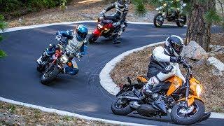 Mini Moto Madness Honda Grom vs Kawasaki Z125 Pro vs Honda Monkey  On Two Wheels