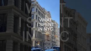 What I Spent in NEW YORK CITY ️ #budgeting #moneymindset #moneymanagement #moneymatters