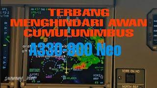 WOW  BEGINI RASANYA TERBANG DIHADANG AWAN CB