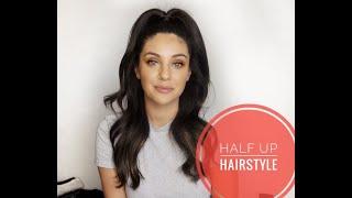 HOW TO  HALF UP HAIRSTYLE