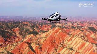 EHang 216 Autonomous Aerial Vehicle · Aerial Sightseeing│Air Mobility│EHang