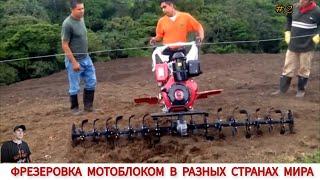 ФРЕЗЕРОВКА МОТОБЛОКОМ В РАЗНЫХ СТРАНАХ МИРА #2  CULTIVATORS FROM DIFFERENT COUNTRIES OF THE WORLD